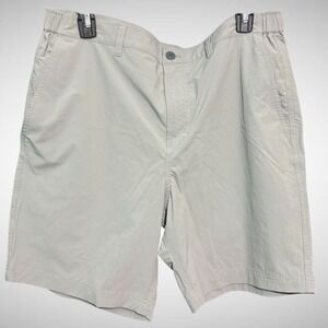 Free Fly Shorts Mens Large Gray Chino Solid Fishing Pre Owned